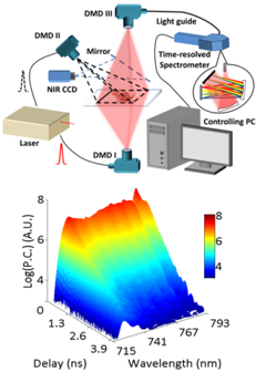 Research diagram showing wavelength